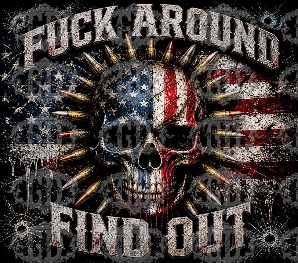 FAFO - Skull - 20oz Sublimation Wrap Design - Digital Download