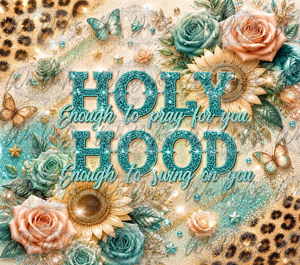 Holy & Hood - 20oz Sublimation Wrap Design - Digital Download