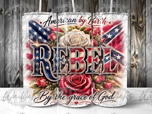 Rebel by Choice - 20oz Sublimation Wrap Design - Digital Download
