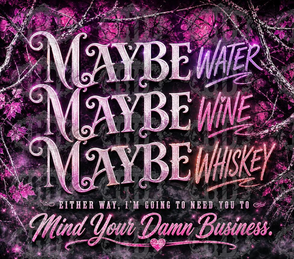 Maybe Water - Camo - 20oz Sublimation Wrap Design - Digital Download