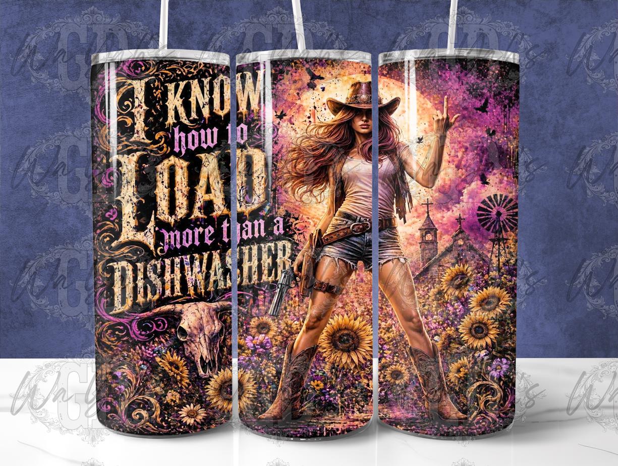 Load More Than A Dishwasher - 20oz Sublimation Tumbler Wrap Design -Digital Download